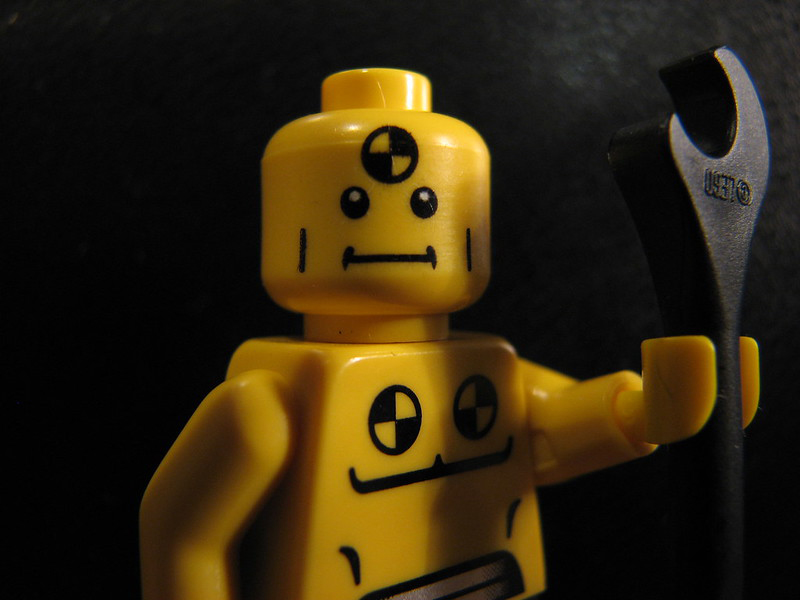 LEGO Crash test dummy