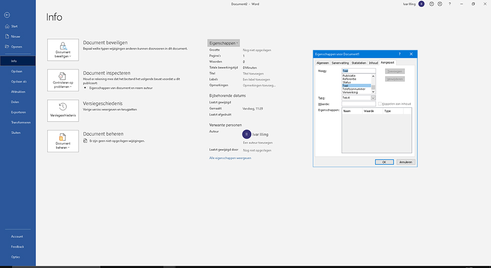 Screenshot of the path Language Settings in Word